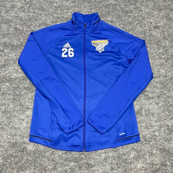 adidas Jackets & Blazers - PCC Panthers Soccer Jacket Womens Large Blue Portland College #26 Player Issued